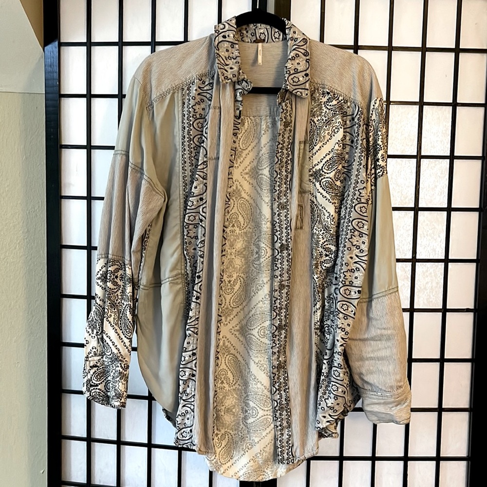 Free people button down shirt